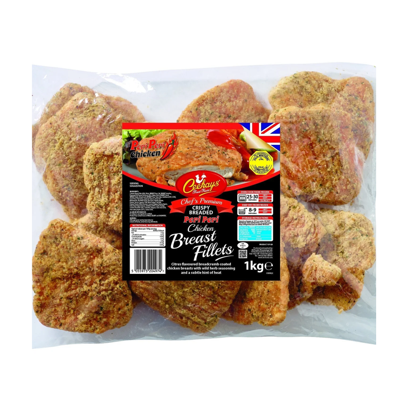Ceekays Crispy Breaded Peri Peri Chicken Breast Fillets 945g