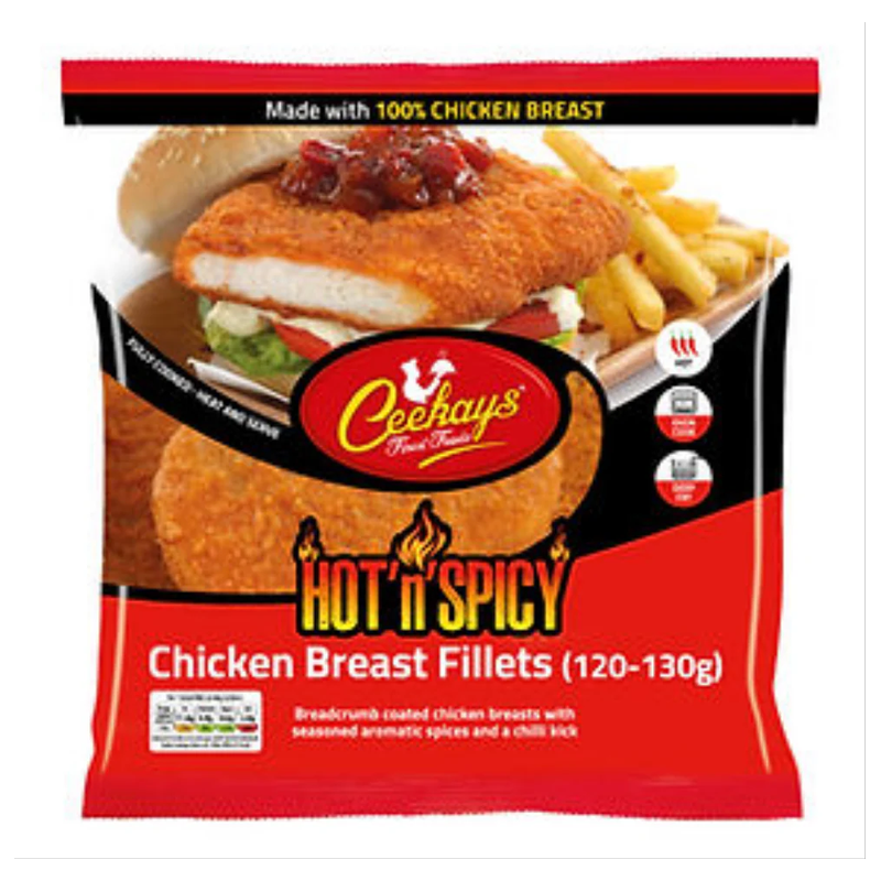 Ceekays Crispy Breaded Hot & Spicy Chicken Breast Fillets 880g