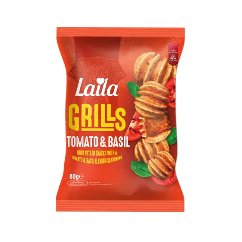 Laila Tomato & Basil Grills 80g