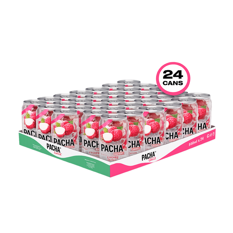 Pacha Lychee case of 24 Cans