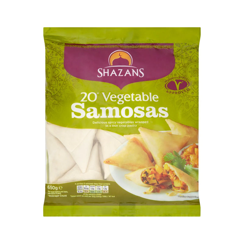 Shazans 20 Vegetable Samosa 650g