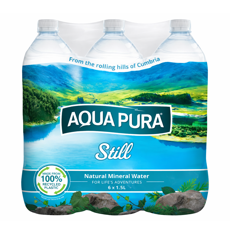 Aqua Pura Still Natural Mineral Water 6 x 1.5L