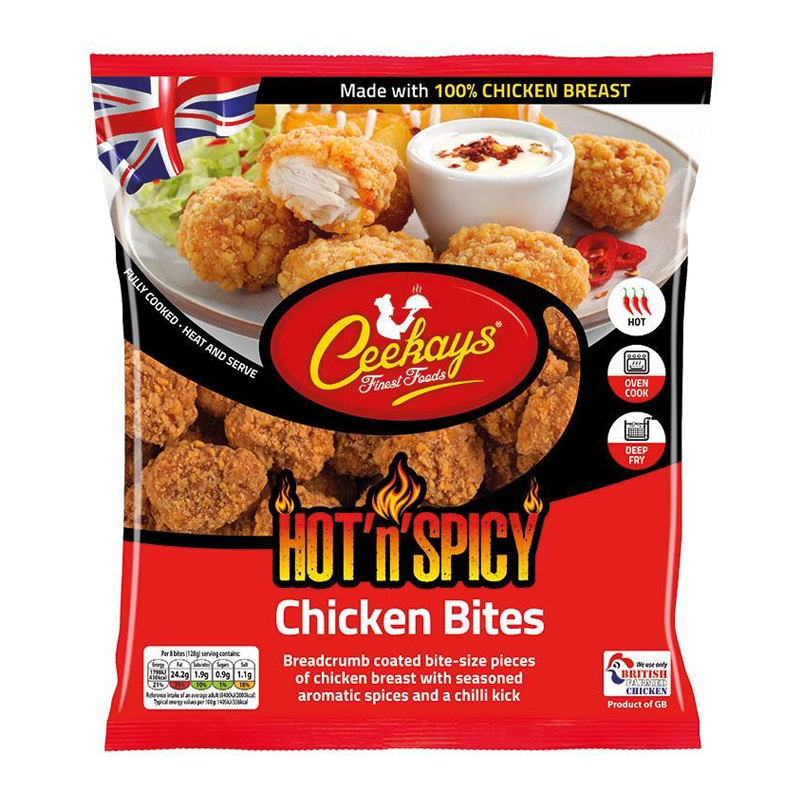 Ceekays Hot 'n' Spicy Chicken Bites 500g