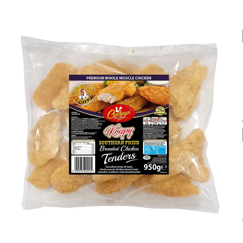 Ceekays Krispy Hot 'n' Spicy Breaded Chicken Tenders 950g