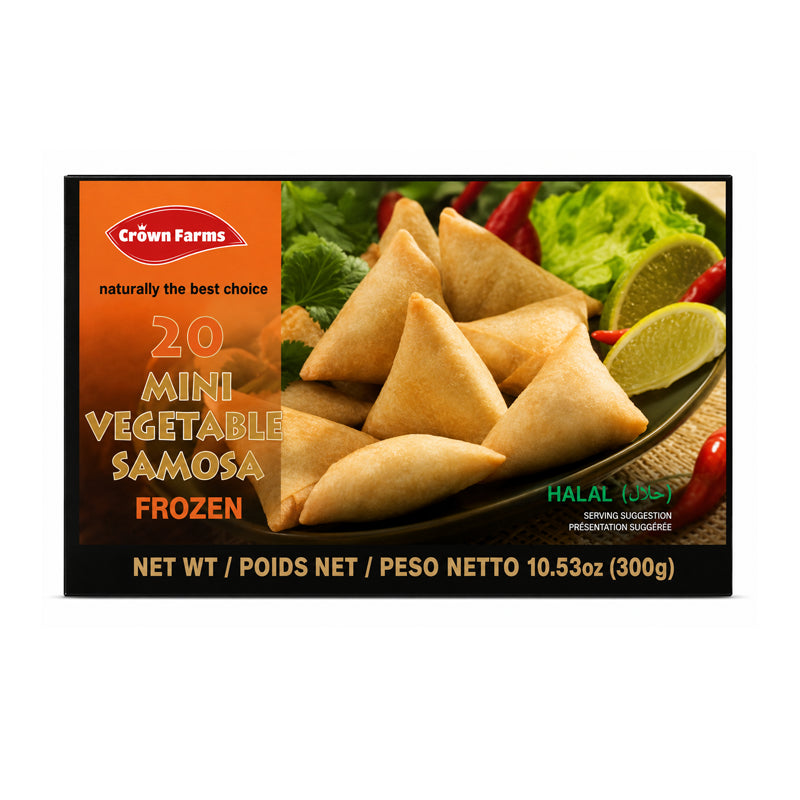 Crown Farms Mini Vegetable Samosa 20pcs