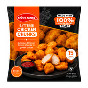 Crown Farms Battered Chicken Chunks 15pcs