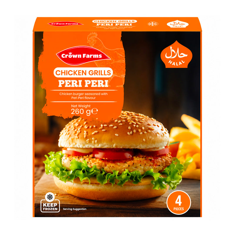 Crown Farms Chicken Grills Peri Peri 4pc