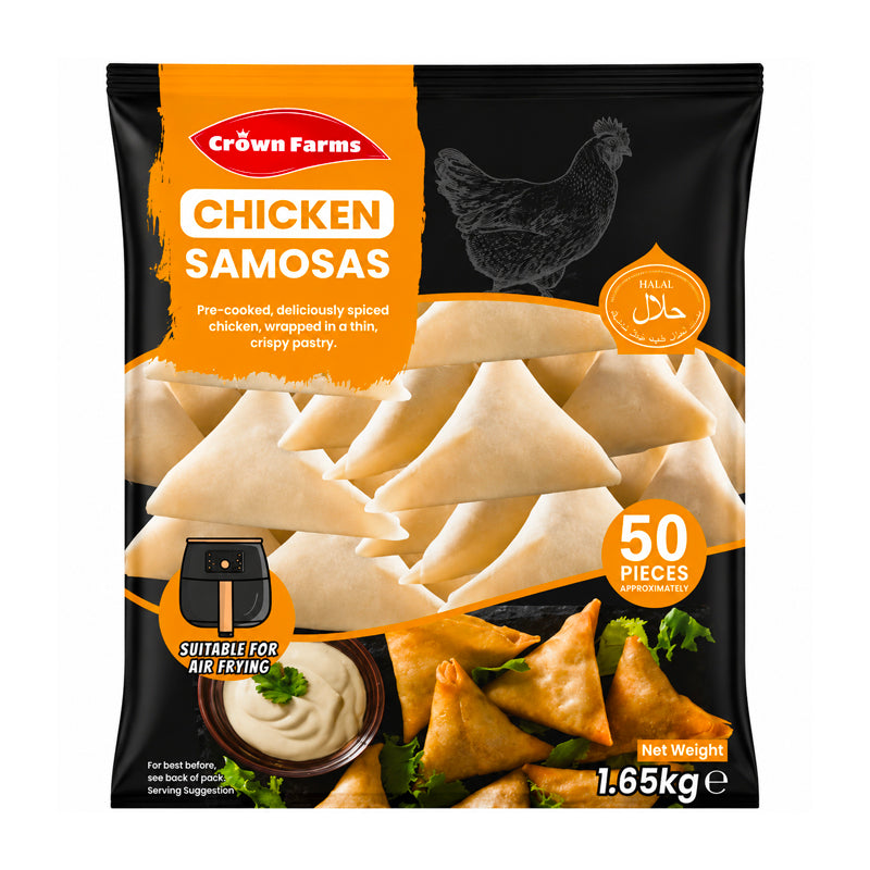 Crown Farms Chicken Samosas 50pc