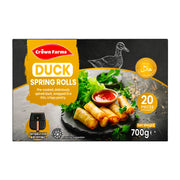 Crown Farms Duck Spring Rolls 20pc