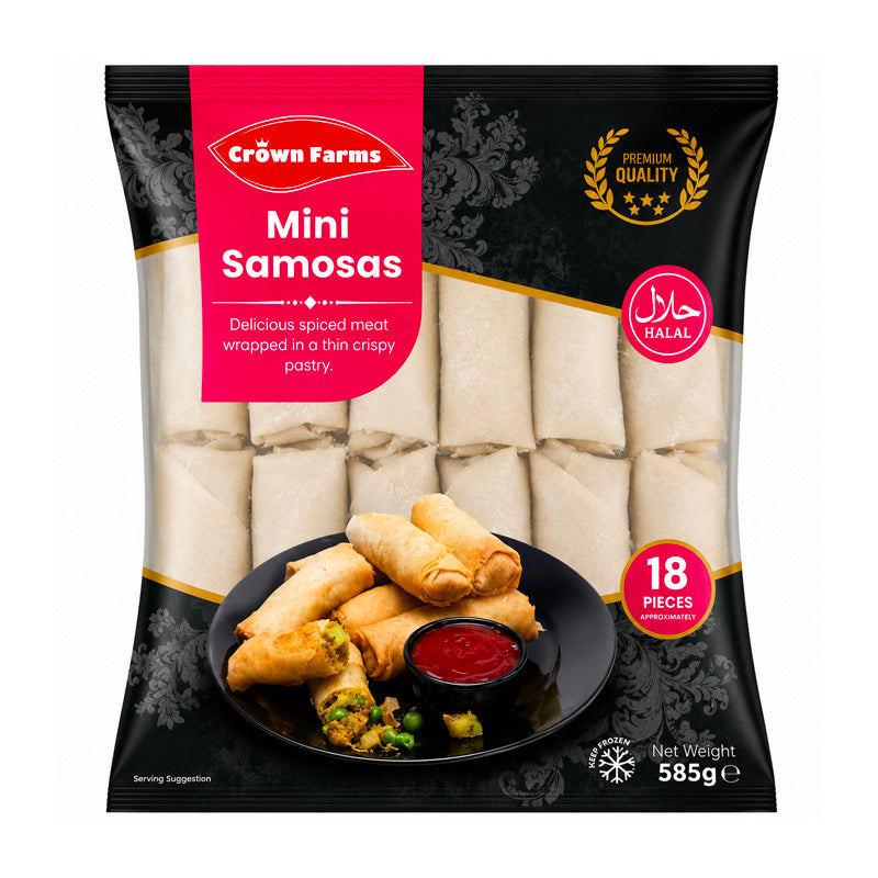 Crown Farms Meat Spring Rolls 18Pc