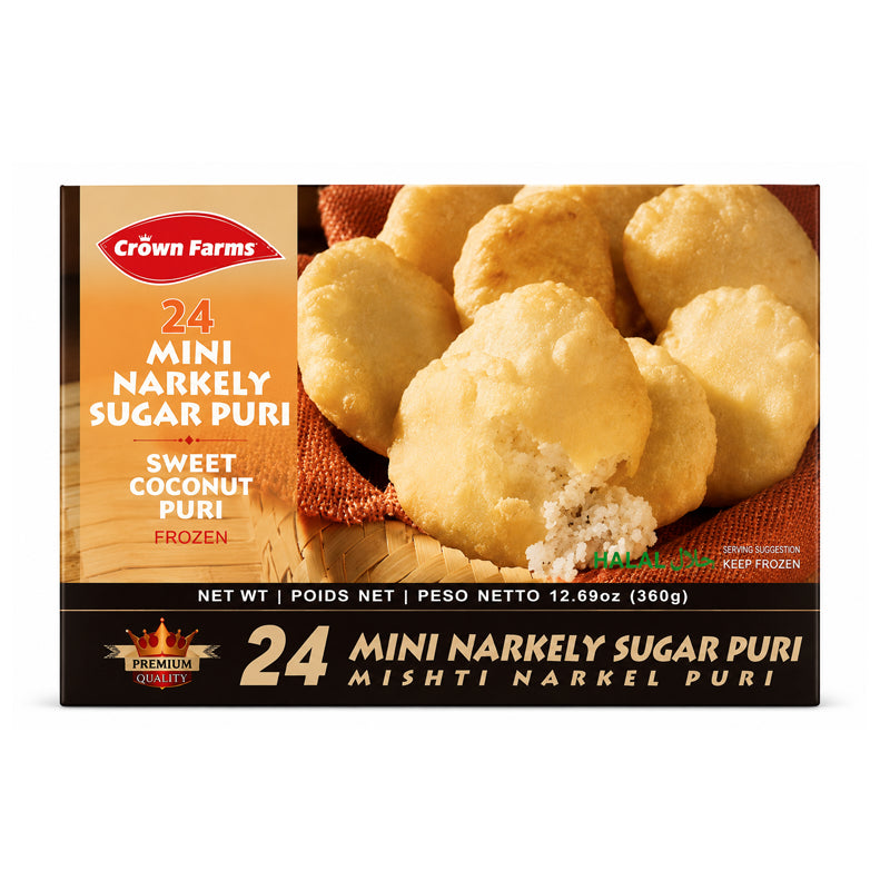 Crown Farms Sweet Mini Coconut Puri 20pcs