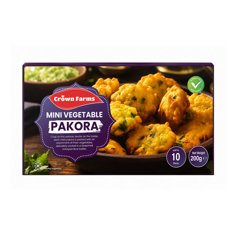Crown Farms Mini Veg Pakora 10pc