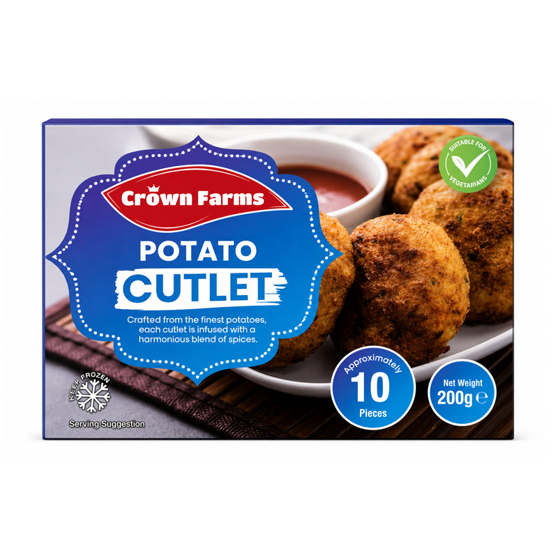 Crown Farms Potato Cutlet 10pcs