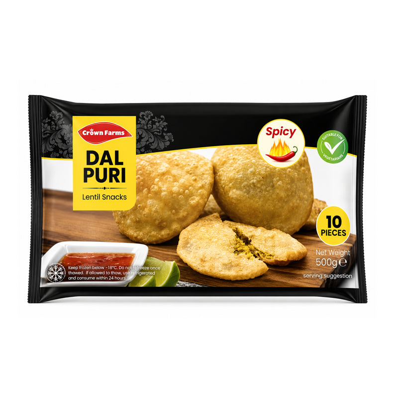 Crown Farms Spicy Dal Puri 10pcs