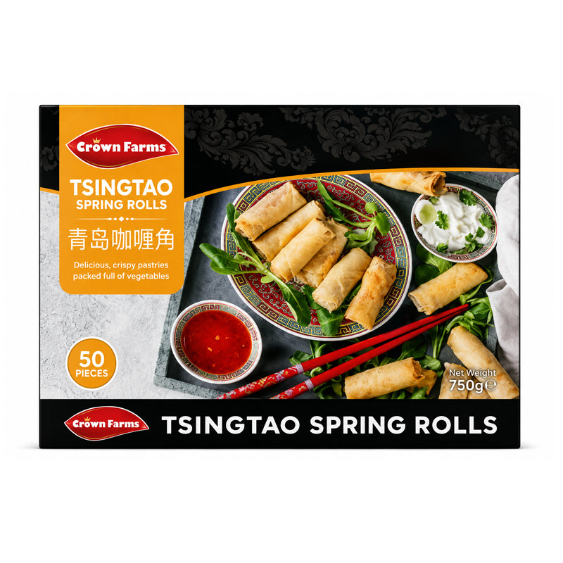 Crown Farms Tsingtao Vegetable Spring Rolls 50pcs
