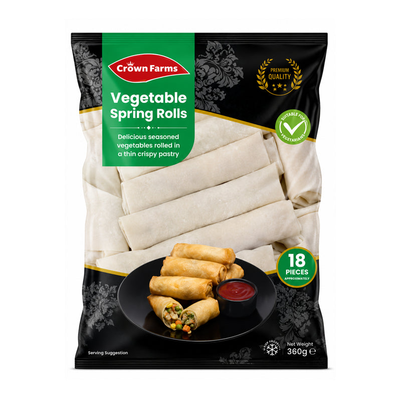 Crown Farms Vegetable Spring Rolls 18pcs
