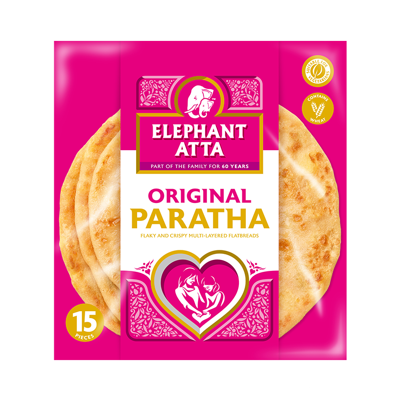 Elephant Atta Frozen Paratha 15 Pcs