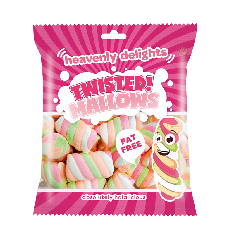 Heavenly Delights Twisted Mallows - 140g Bag