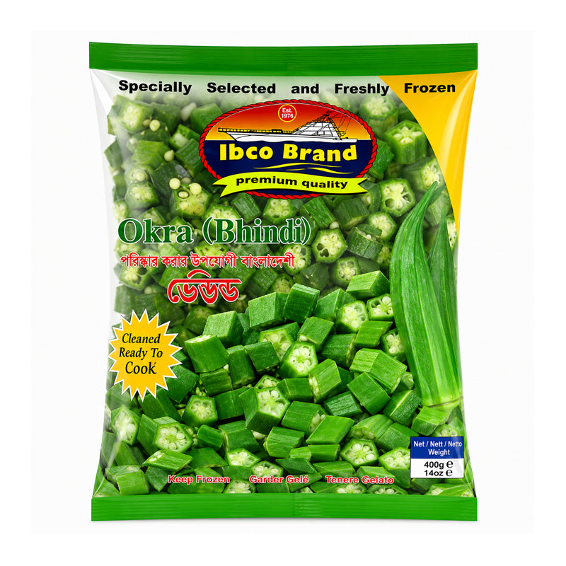 Ibco Frozen Okra Bhindi Chopped 400g