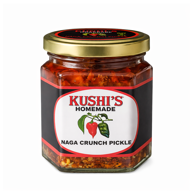 Kushi's Naga Crunch Pickle jar