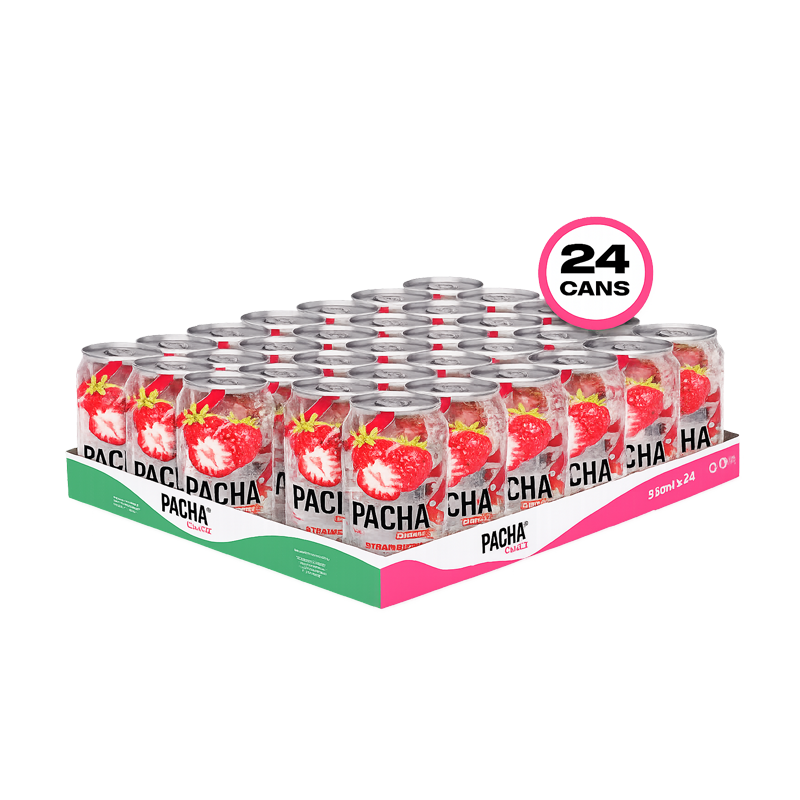 Pacha Strawberry case of 24 Cans