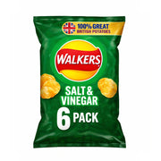 Walkers Salt & Vinegar Multipack Crisps 6pk