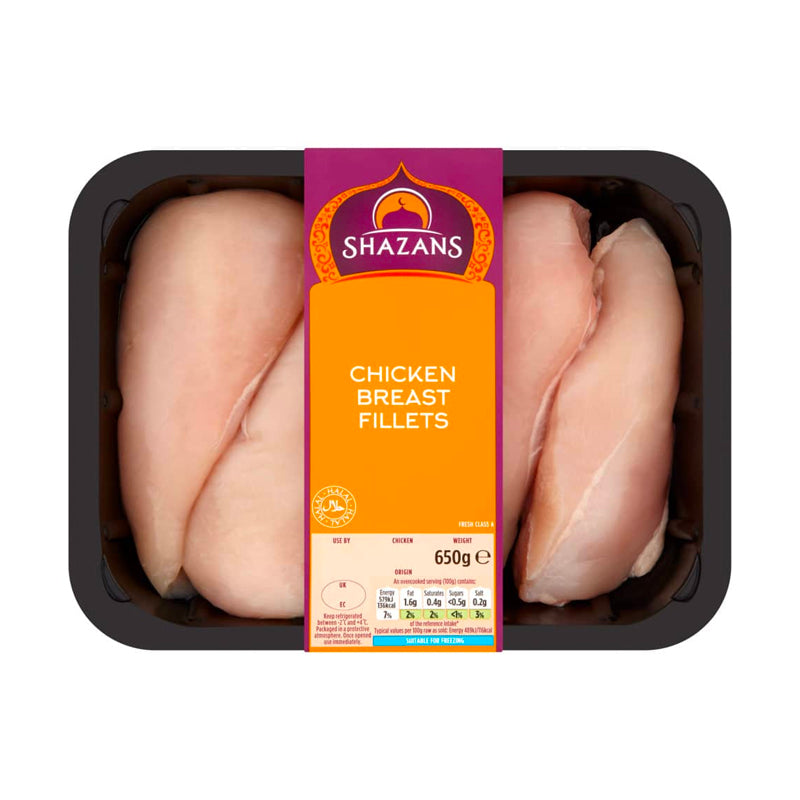 Shazans Chicken Breast Fillets 650g