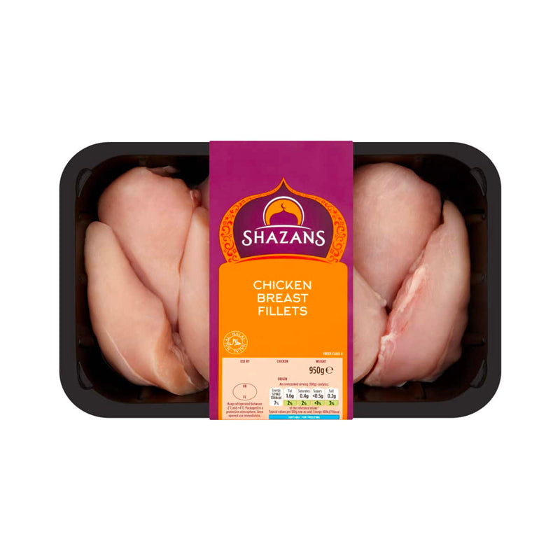 Shazans Chicken Breast Fillets 950g