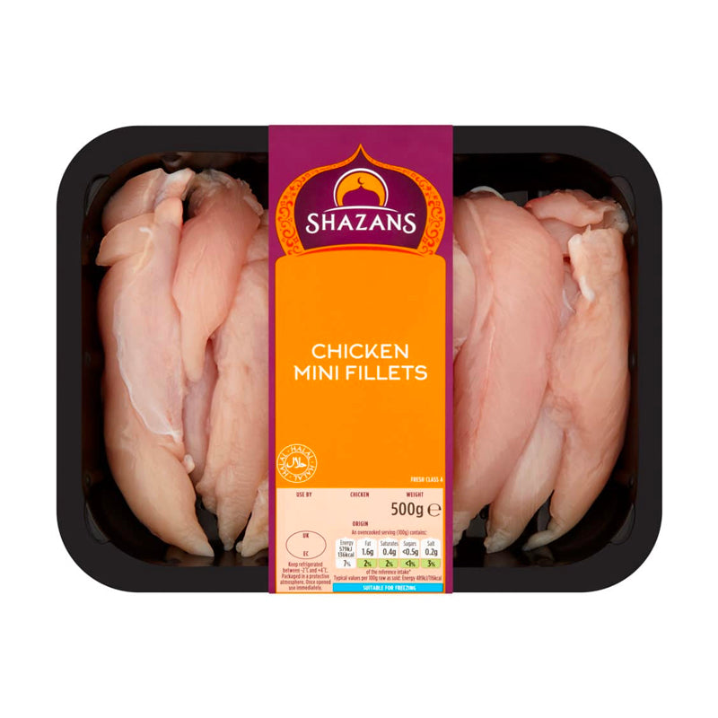 Shazans Chicken Mini Fillets 500g