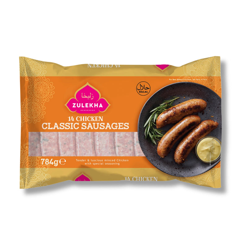 Zulekha 14 Chicken Sausage Classic 784g