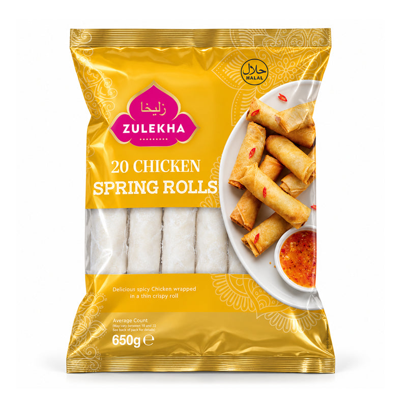 Zulekha 20 Chicken Spring Rolls 650G