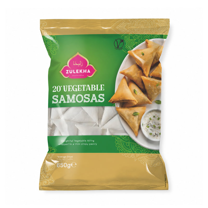 Zulekha 20 Vegetable Samosas 650g