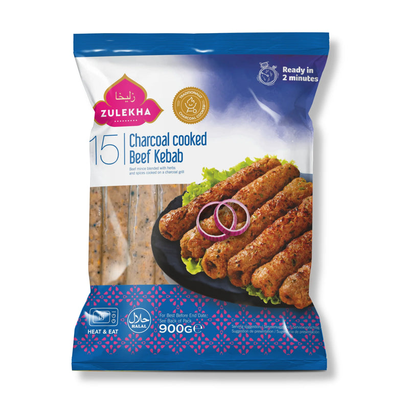 Zulekha 15 Beef Charcoal Kebab 900g